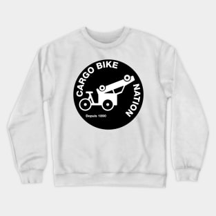 Cargo Bike Nation - Bike Carries Car - Circle Crewneck Sweatshirt